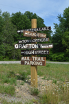 Danbury, NH - Signpost